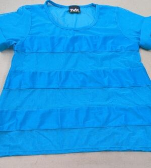 Tavik Turquoise Layered Knit Swim Coverup